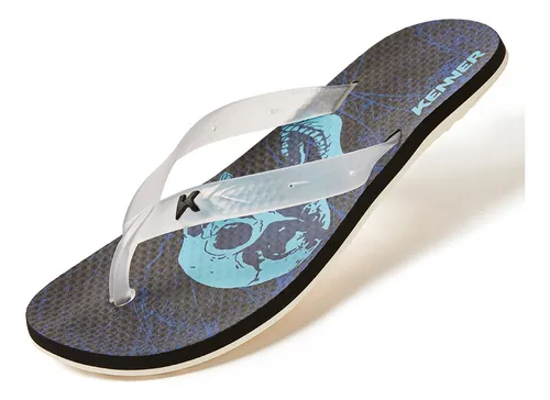 Chinelo Kenner Summer Heavy Skull Estampado Caveira
