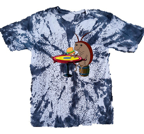 Playera Unisex Tie Dye Bob Esponja Cucaracha