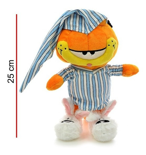 Peluche Garfield Con Pijama 25cm -  Orig, Phi Phi Toys