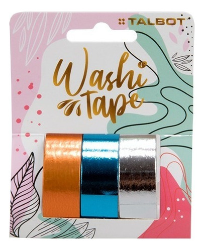 Talbot 32879 Washi Tape Metallic X3