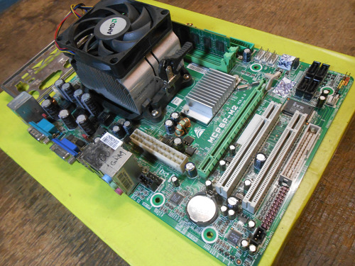 Motherboard Biostar Mcp6p M2 S Am2 + Micro + Cooler + Memo Verde (Usado)