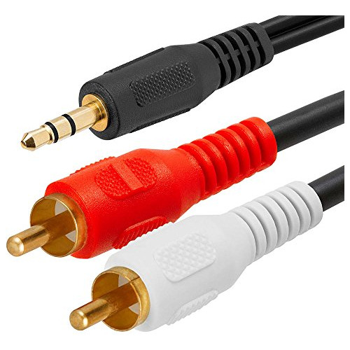 Cable Adaptador De Audio Estéreo Macho De 3 5 Mm A 2 R...