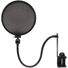 Imagen 3 de 3 de Filtro Anti Pop Para Microfono Soporte Cuello Flexible