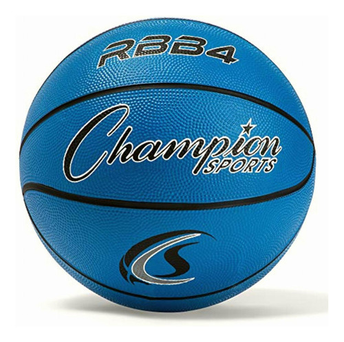 Champion Sport Pro Rubber Basketball, Size 6, Rbb4 Royal Color Blue