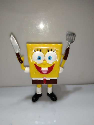 Figura Bob Esponja Articulado Con Luz 18 Cm New