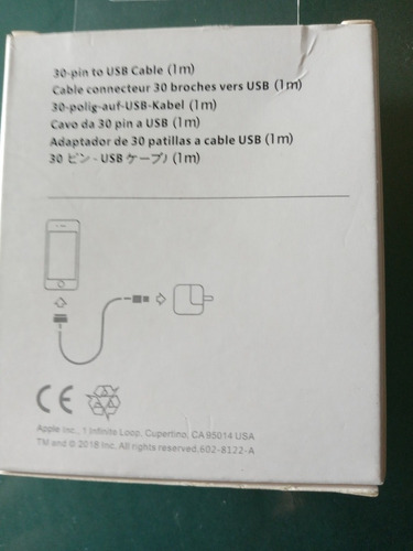 Cable Para iPhone,iPod, Y Tablet Mac