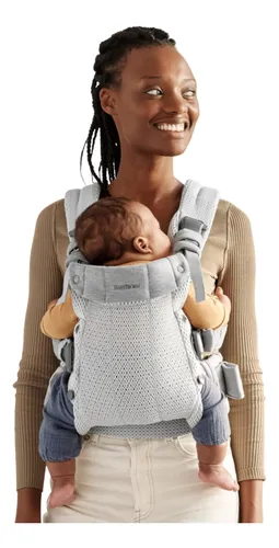 Canguru Babybjörn Harmony De Malha 3d Ergonômico Negro