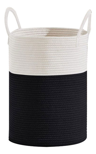 Cesta Para Ropa Sucia Tejida Con Cuerda (l-4), Para Guardar