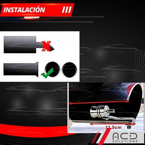 Silbato De Escape Mofle Colilla Sonido Turbo Para Auto Moto