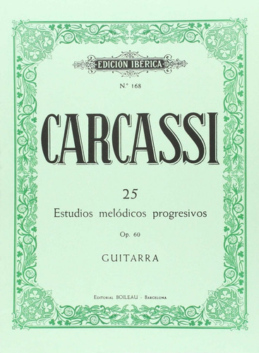 Libro 25 Estudios Melódicos Guitarra Op.60