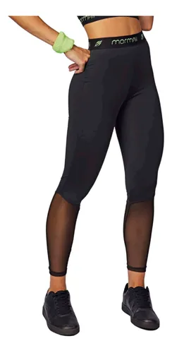 Calça Legging Mormaii Cirre Recorte Transparente