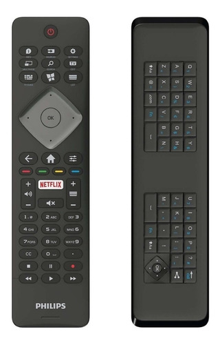 Control Remoto Con Teclado Smart Tv Philips Netflix Original