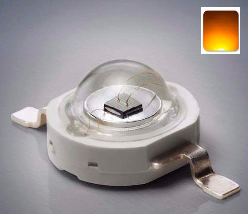 Led 3w Epistar Amarillo Alta Potencia 10 Leds + 10 Bases