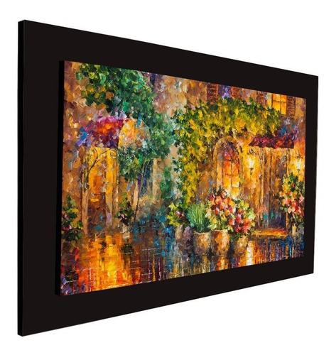 Imagen 1 de 3 de Cuadro 60x40 Cms Decorativo Tipo Oleo Jardin