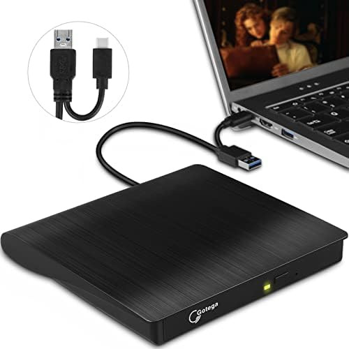 Unidad Dvd Externa Usb 3.0 Portátil Gotega Negro
