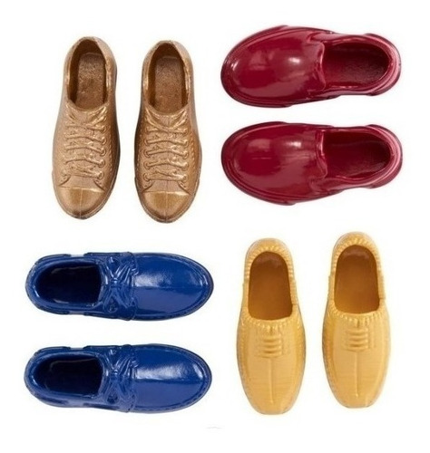 Imagem 1 de 4 de Ken Acessórios - Kit De 4 Pares Sapatos Ms