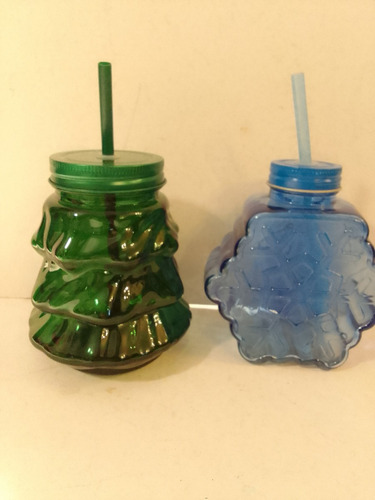 Decoración Navideña Jar Vaso Árbol Hielo Navidad Pino Tarro