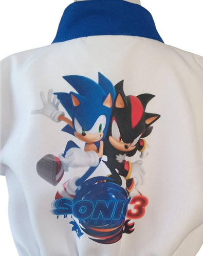 Disfraz Sonic 3 Pelicula Niño Enterito Verano Azul 8