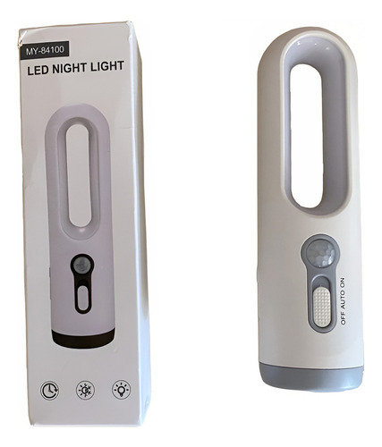Linterna Portátil 2 En 1 Iluma Sensor Luz De Noche Linterna Blanco Luz Amarillo