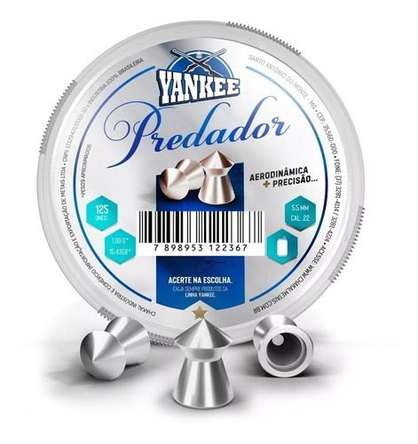 Chumbinho 5.5 - 22 Yankee Premium Predador, Barato, Precisão