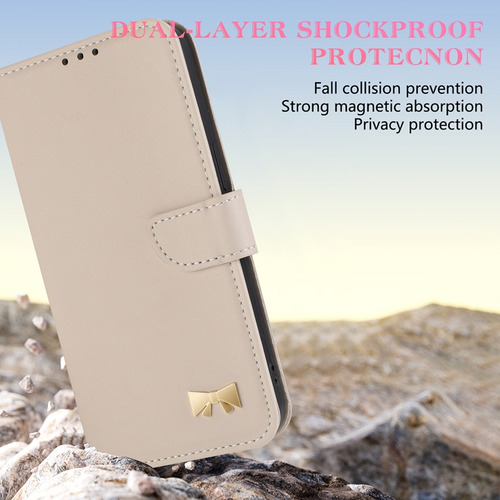 Funda De Piel Sintética Para Xiaomi Poco C65/c55 Rfid, Ranura, Tapa Abatible, Soporte