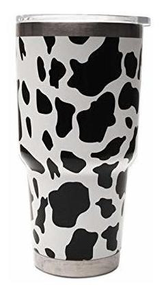 Vaso Termico Con Estampado De Vaca Acero Inoxidable 850ml