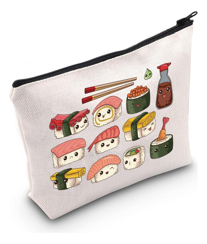 Bolsa De Maquillaje Cosmética De Sushi Divertido Kawaii Sush