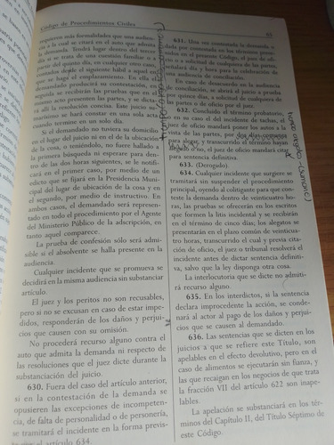 Código De Procediminetos Civiles Del Estado De Michoacán (Usado)