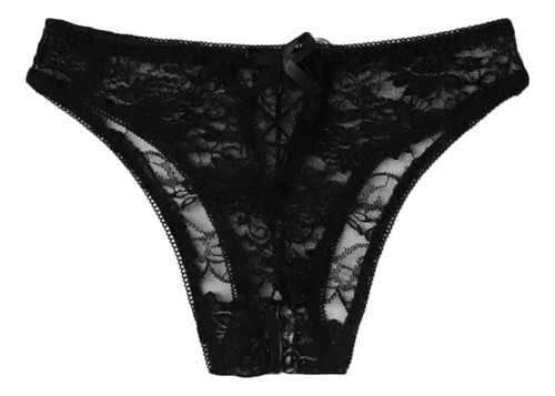 Braguitas De Encaje Floral Para Mujer, 1 Pieza, Sin Entrepie