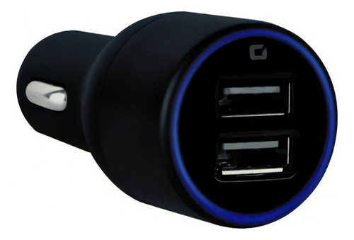 Cargador Para Auto Mobifree De Coche 2 Puertos Usb Negro /vc