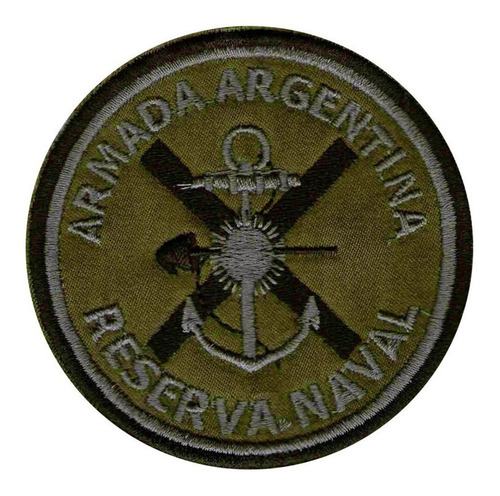 Parche Bordado Ara Armada Argentina Reserva Naval Mimetico