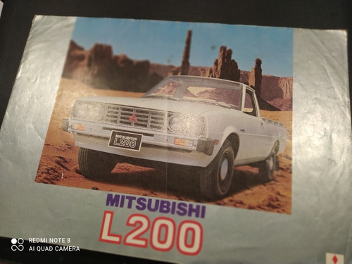 Folleto  Catalogo   Colección  Impreso Mitsubishi L200