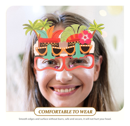 Gafas De Sol Hawaianas De Papel Para Decoración De Fiestas,
