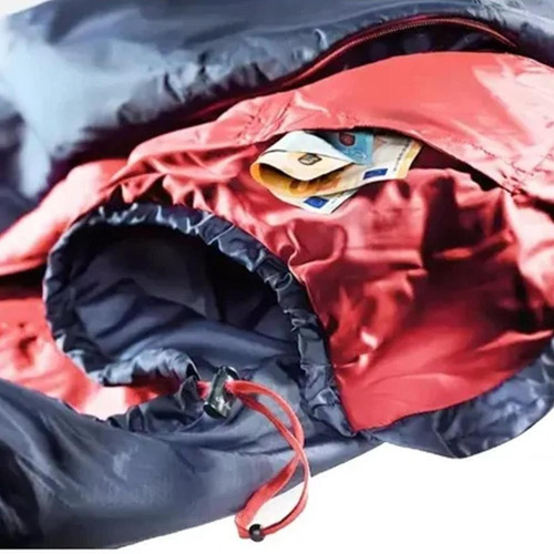 Imagem 3 de 4 de Saco De Dormir Deuter Dream Lite 500 Azul 13°c A 3°c 2,05m