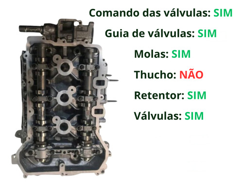 Cabeçote Peugeot 208 C3 1.2 Vti 3cc Original
