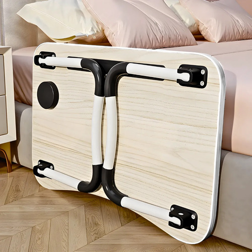Mesa De Colo Portátil Dobrável Multiuso, Ideal Para Notebook Preto