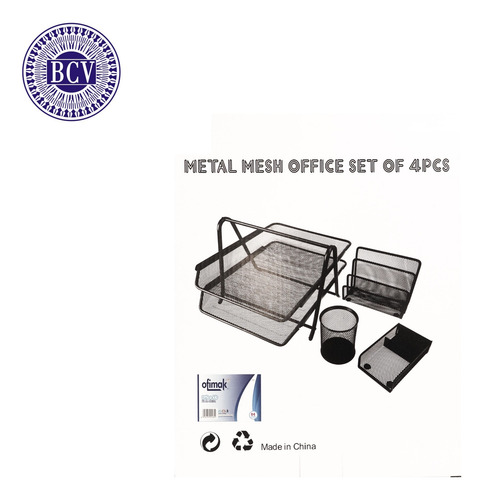 Kit Organizador De Oficina 4 Piezas
