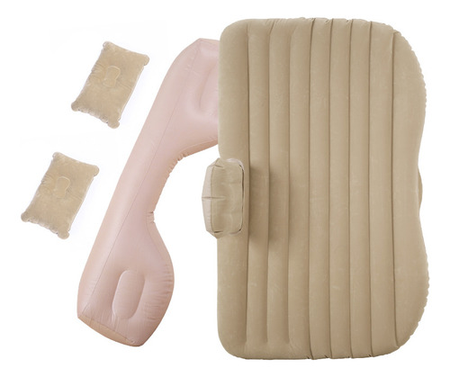Colchon Inflable Con Compresor 12v Y 2 Almohadas Para Auto