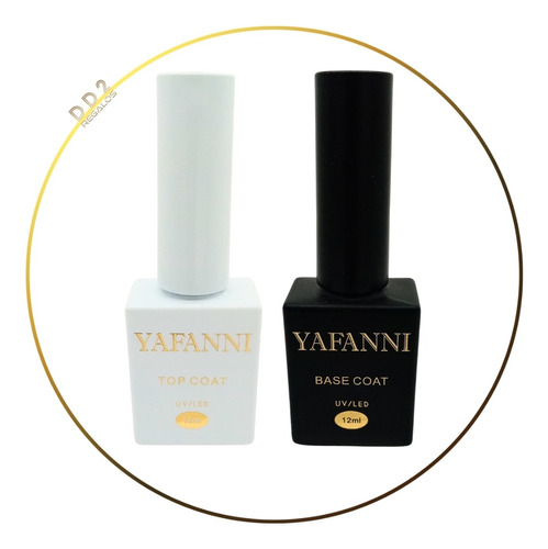 Base Y Top Coat Esmalte Semipermanente Uv/led Uñas 12ml