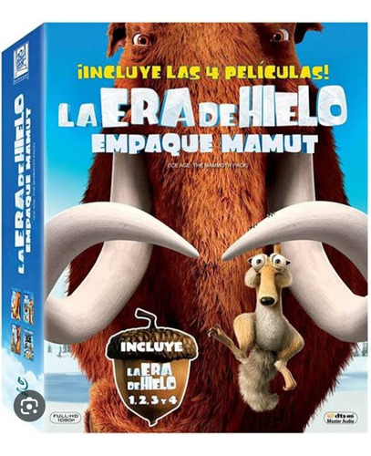 La Era De Hielo 1,2,3 En Discos Bluray Alta Definición