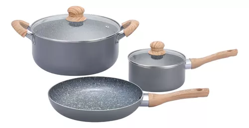  Simple Chef - Set de 3 piezas de sartén de hierro