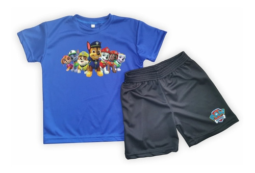 Conjunto Dryfit Niños/as Patrulla Canina  Remera + Short 