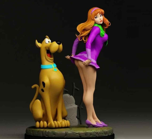 Diorama Scooby Y Dafne Sexy De Scooby Doo Impreso En 3d