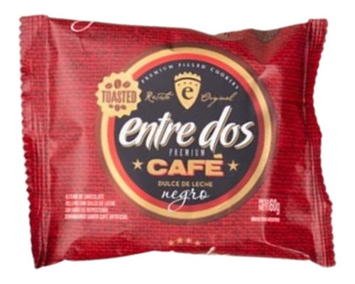 Imagen 2 de 8 de Alfajor Premium Entre Dos - Caja X12 Ud. Choco Con Cafe