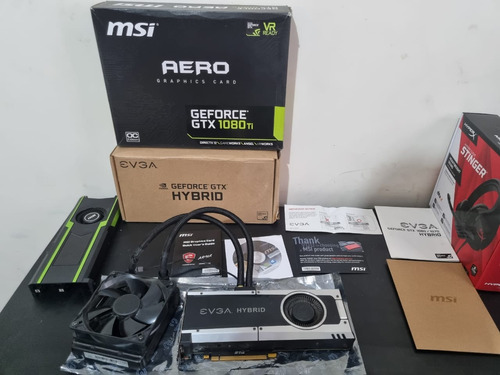 Geforce Gtx 1080ti Msi Aero Com Kit Evga Hybrid Importado