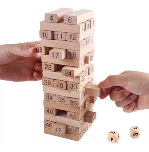 Jenga Juego Yenga 54 Piz Mediano Torre Bloques Envio Rapido