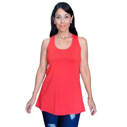 Musculosa Larga De Mujer Modal Con Lycra Talle Grande Mc