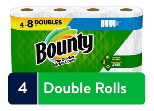 Servilletas Bounty Toalla De Papel Multiuso, 4 Rollos Dobles