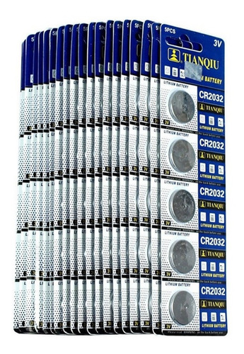 Bateria Pila Boton Pc 3v Control 2032 X 10 Unid 2 Blister