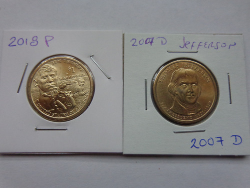 Usa Colección Un Presidente Y 2 Sacagawea Native American. (Usado)
